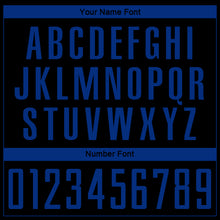 Laden Sie das Bild in den Galerie-Viewer, Custom Black Royal Sublimation Soccer Uniform Jersey
