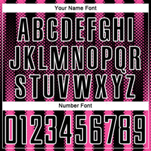 Load image into Gallery viewer, Custom Black Pink-White Geometric Shape Sublimation Soccer Uniform Jersey
