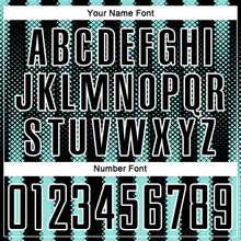 Load image into Gallery viewer, Custom Black Ice Blue-White Geometric Shape Sublimation Soccer Uniform Jersey
