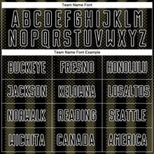 Laden Sie das Bild in den Galerie-Viewer, Custom Black Olive-White Geometric Shape Sublimation Soccer Uniform Jersey
