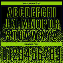 Charger l&#39;image dans la galerie, Custom Black Neon Green Geometric Shape Sublimation Soccer Uniform Jersey
