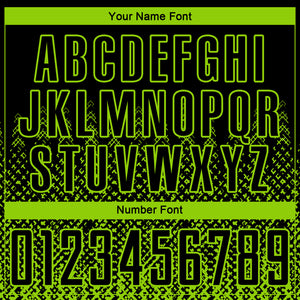Custom Black Neon Green Geometric Shape Sublimation Soccer Uniform Jersey