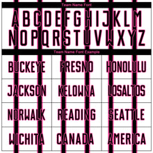 Load image into Gallery viewer, Custom White Black-Pink Stripe Line Sublimation Soccer Uniform Jersey

