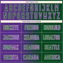 Laden Sie das Bild in den Galerie-Viewer, Custom Green Purple-Cream Sublimation Gradient Fashion Soccer Uniform Jersey

