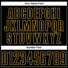 Load image into Gallery viewer, Custom Black Old Gold Splash Sublimation Soccer Uniform Jersey
