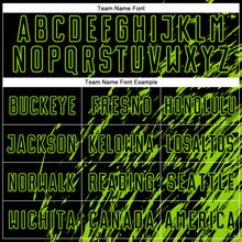 Загрузить изображение в средство просмотра галереи, Custom Black Neon Green Splash Sublimation Soccer Uniform Jersey
