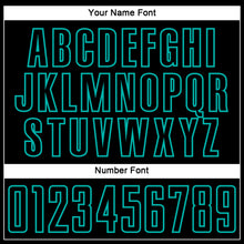 Загрузить изображение в средство просмотра галереи, Custom Black Aqua Splash Sublimation Soccer Uniform Jersey
