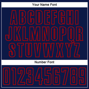 Custom Navy Red Splash Sublimation Soccer Uniform Jersey