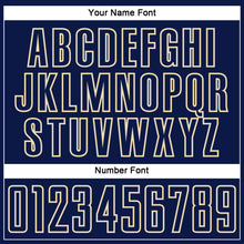 Load image into Gallery viewer, Custom Navy Cream Splash Sublimation Soccer Uniform Jersey
