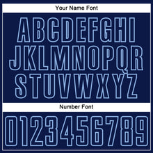 Load image into Gallery viewer, Custom Navy Light Blue Splash Sublimation Soccer Uniform Jersey
