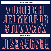 Load image into Gallery viewer, Custom Navy Medium Pink Splash Sublimation Soccer Uniform Jersey
