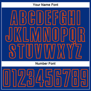 Custom Royal Orange Splash Sublimation Soccer Uniform Jersey