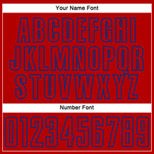 Load image into Gallery viewer, Custom Red Royal Splash Sublimation Soccer Uniform Jersey
