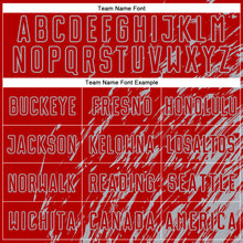 Load image into Gallery viewer, Custom Red Gray Splash Sublimation Soccer Uniform Jersey
