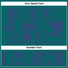 Load image into Gallery viewer, Custom Teal Purple Splash Sublimation Soccer Uniform Jersey
