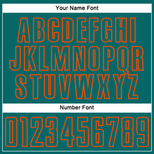 Load image into Gallery viewer, Custom Teal Orange Splash Sublimation Soccer Uniform Jersey
