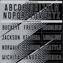 Laden Sie das Bild in den Galerie-Viewer, Custom Black Gray Line Sublimation Soccer Uniform Jersey
