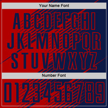 Загрузить изображение в средство просмотра галереи, Custom Navy Red Line Sublimation Soccer Uniform Jersey
