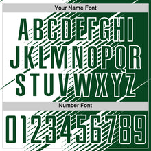 Load image into Gallery viewer, Custom Green White Line Sublimation Soccer Uniform Jersey
