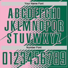 Load image into Gallery viewer, Custom Kelly Green Light Pink Line Sublimation Soccer Uniform Jersey
