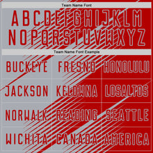 Charger l&#39;image dans la galerie, Custom Red Gray Line Sublimation Soccer Uniform Jersey
