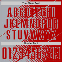 Charger l&#39;image dans la galerie, Custom Red Gray Line Sublimation Soccer Uniform Jersey
