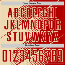 Charger l&#39;image dans la galerie, Custom Red Cream Line Sublimation Soccer Uniform Jersey
