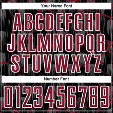 Load image into Gallery viewer, Custom Black Crimson-White Lightning Sublimation Soccer Uniform Jersey
