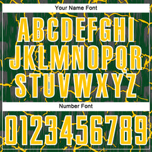 Load image into Gallery viewer, Custom Green Yellow-White Lightning Sublimation Soccer Uniform Jersey
