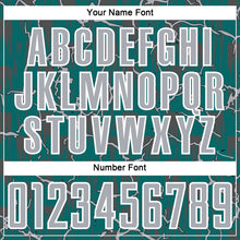 Load image into Gallery viewer, Custom Teal Gray-White Lightning Sublimation Soccer Uniform Jersey
