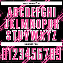 Load image into Gallery viewer, Custom Black Pink-White Abstract Fragment Art Splash Sublimation Soccer Uniform Jersey
