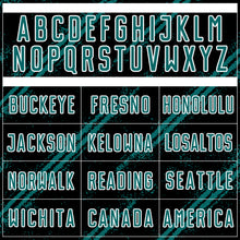 Load image into Gallery viewer, Custom Black Teal-White Abstract Fragment Art Splash Sublimation Soccer Uniform Jersey
