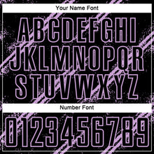Charger l&#39;image dans la galerie, Custom Black Light Purple Abstract Fragment Art Splash Sublimation Soccer Uniform Jersey
