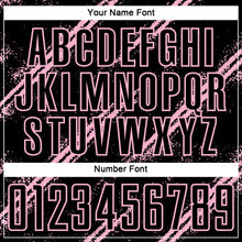 Load image into Gallery viewer, Custom Black Light Pink Abstract Fragment Art Splash Sublimation Soccer Uniform Jersey
