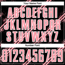Load image into Gallery viewer, Custom Black Medium Pink-White Abstract Fragment Art Splash Sublimation Soccer Uniform Jersey
