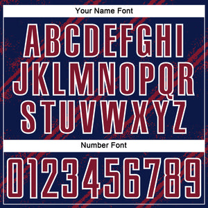 Custom Navy Crimson-White Abstract Fragment Art Splash Sublimation Soccer Uniform Jersey
