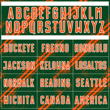 Load image into Gallery viewer, Custom Green Orange-White Abstract Fragment Art Splash Sublimation Soccer Uniform Jersey
