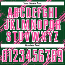 Load image into Gallery viewer, Custom Green Pink-White Abstract Fragment Art Splash Sublimation Soccer Uniform Jersey

