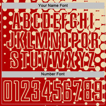 Charger l&#39;image dans la galerie, Custom Red Cream Modern Polka Dot Sublimation Soccer Uniform Jersey
