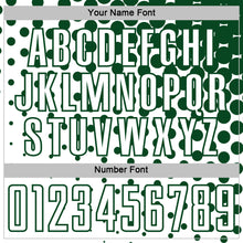Load image into Gallery viewer, Custom White Green Modern Polka Dot Sublimation Soccer Uniform Jersey
