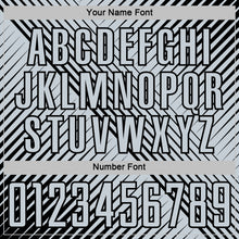 Load image into Gallery viewer, Custom Black Silver Line Sublimation Soccer Uniform Jersey
