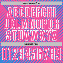 Load image into Gallery viewer, Custom Powder Blue Pink-White Line Sublimation Soccer Uniform Jersey
