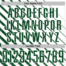 Load image into Gallery viewer, Custom Green White Lines Sublimation Soccer Uniform Jersey
