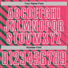 Load image into Gallery viewer, Custom Kelly Green Neon Pink-White Lines Sublimation Soccer Uniform Jersey
