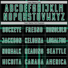Load image into Gallery viewer, Custom Black Kelly Green-White Lines Sublimation Soccer Uniform Jersey
