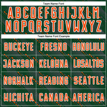 Load image into Gallery viewer, Custom Green Orange-White Slant Lines Sports Sublimation Soccer Uniform Jersey
