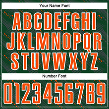 Load image into Gallery viewer, Custom Green Orange-White Slant Lines Sports Sublimation Soccer Uniform Jersey
