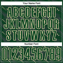 Load image into Gallery viewer, Custom Green Cream Slant Lines Sports Sublimation Soccer Uniform Jersey
