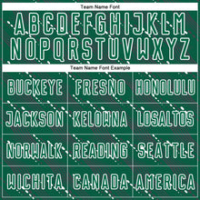 Load image into Gallery viewer, Custom Kelly Green White Slant Lines Sports Sublimation Soccer Uniform Jersey

