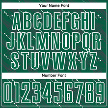 Load image into Gallery viewer, Custom Kelly Green White Slant Lines Sports Sublimation Soccer Uniform Jersey

